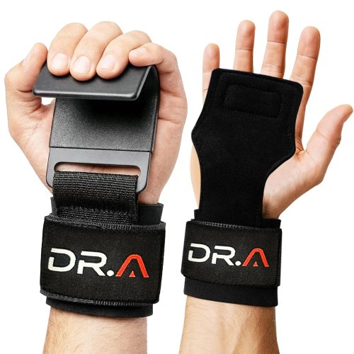 Doctor Developed Hookstrap 2-in-1 Lifting Straps + Gym Grips