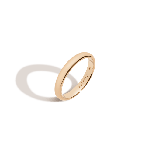 Aurate New York Classic Band, 14k White Gold