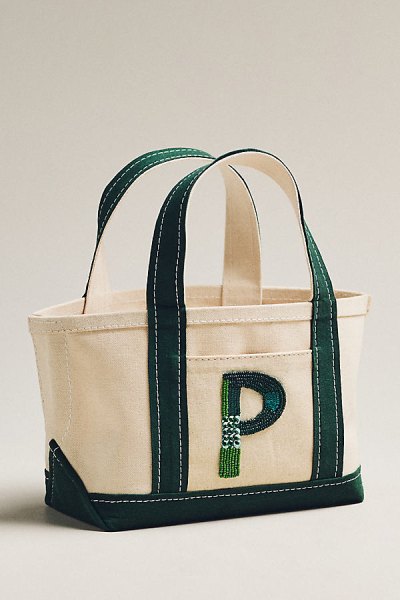 The Hartley Monogram Mini Canvas Tote by Maeve