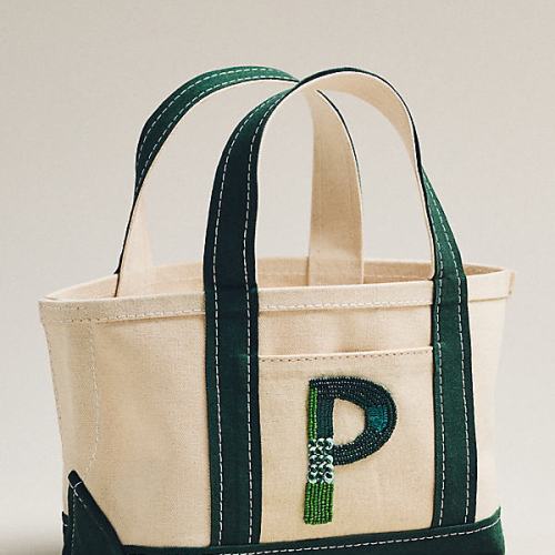 The Hartley Monogram Mini Canvas Tote by Maeve