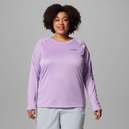 Columbia Womens PFG Tidal Tee Short Sleeve Polo Plus