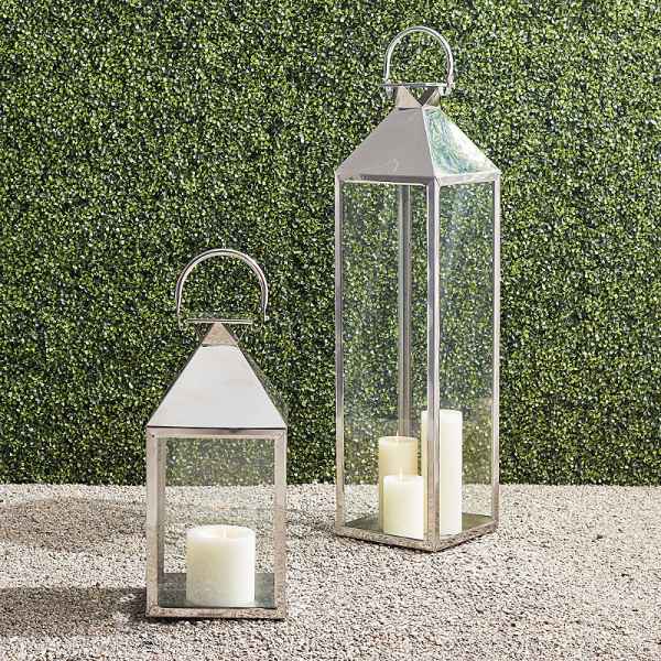 Quincy Lantern - Stainless Steel, 45 Stainless Steel - Frontgate