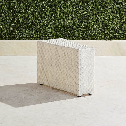 Pasadena II End Table in Ivory Wicker – Frontgate