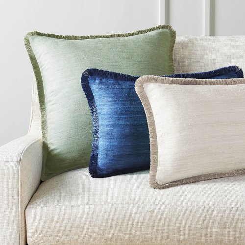 Marilia Silk Decorative Pillow Covers 20 sq. Individual Frontgate