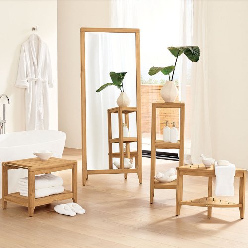 Miro Teak Bath Furniture Collection Shower Frontgate