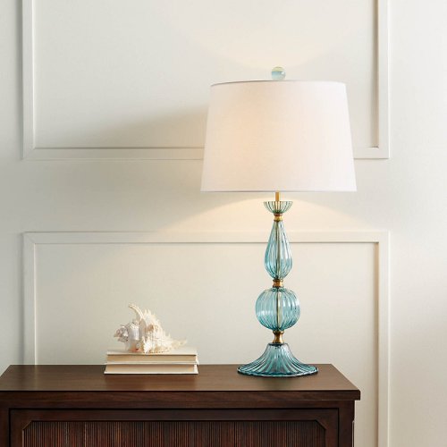 Elsie Blown Glass Table Lamp Frontgate