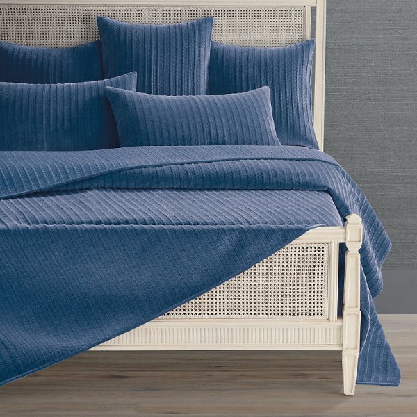 Tori Velvet Quilted Bedding Warm Clay, Warm Clay Sham, Warm Clay Sham Frontgate