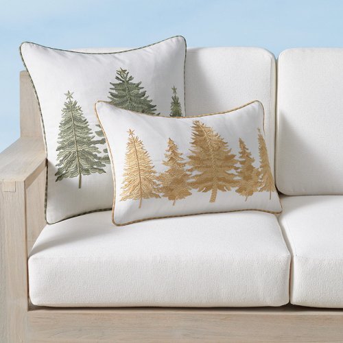 Winter Forest Indoor/Outdoor Pillow Cover – Forest, 20 x 20 Square Forest – Frontgate