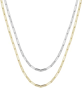 Now This Link Chains In Gold Or Silver Plate In 18 Or 24