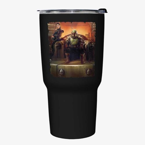 Star Wars The Book of Boba Fett Black Stainless Steel Travel Mug