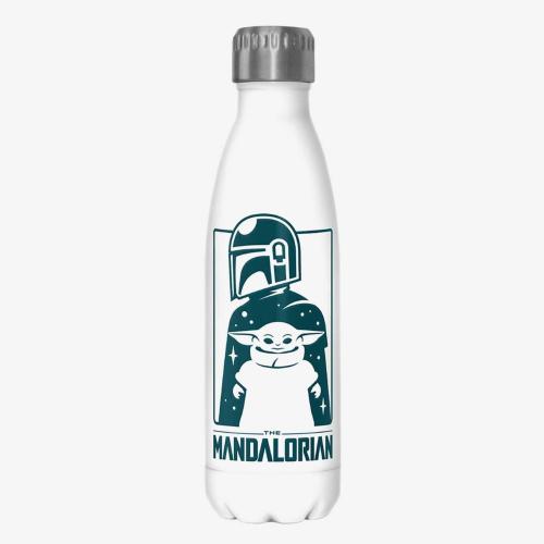 Star Wars The Mandalorian White Stainless Steel Water Bottle