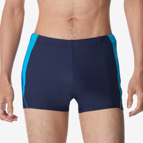 Speedo Mens Fitness Splice Stretch Upf 50+ Swim Trunks Navy /Blue