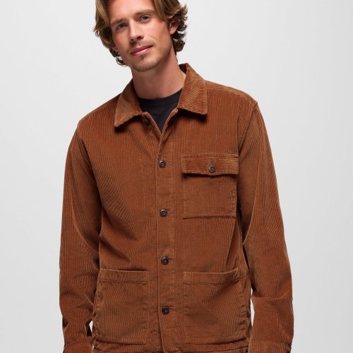 Mens prAna Ridgecrest Chore Coat Tawny