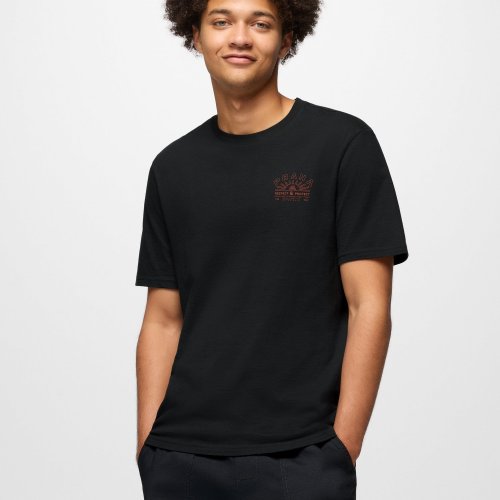 Mens prAna Universal Truth Graphic Tee Black