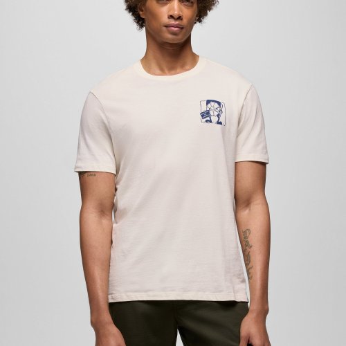 Mens prAna Everyday Storybook Graphic Tee Canvas