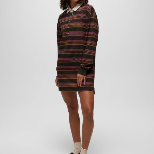Womens prAna Rugby Dress Nori Stripe