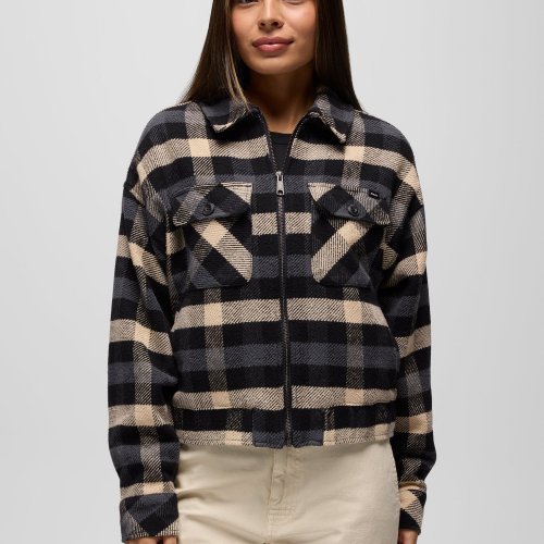 Womens prAna Excursions Flannel Jacket Black