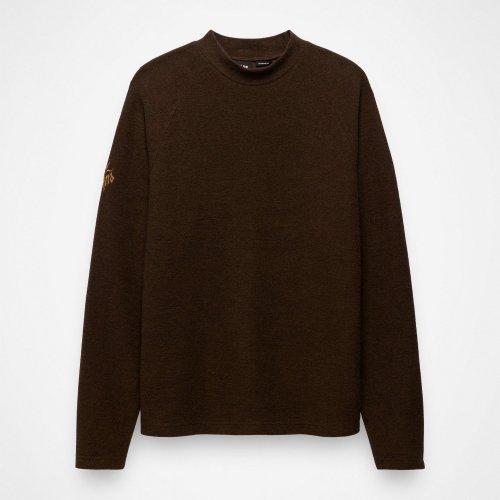 Gender Neutral prAna Heritage Snug Bug Crew Dark Roast