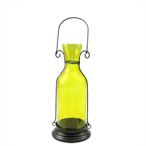 12 Glass Bottle Tea Light Candle Lantern, Yellow By Northlight | Michaels