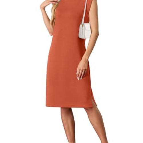 Summer Dresses, Split, Wrinkle-Free with Pockets