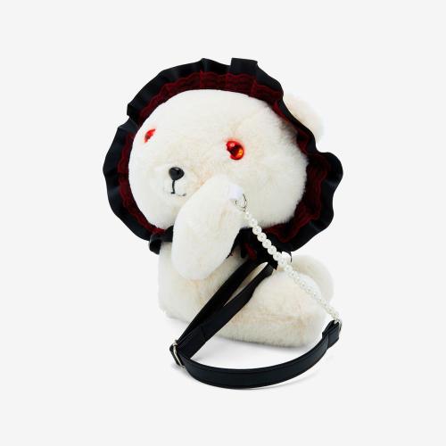Lolita Teddy Bear Plush Crossbody Bag