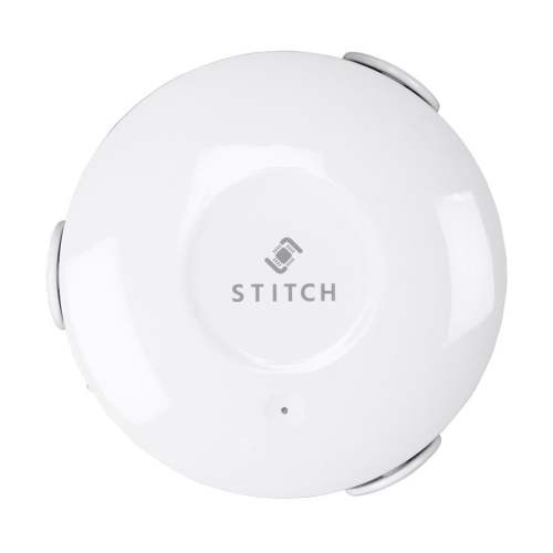 STITCH by Monoprice Smart Water Leak/Flood Sensor with Probe and Alarm, Works with Google Assistant for Touchless Voice Control, No Hub Required