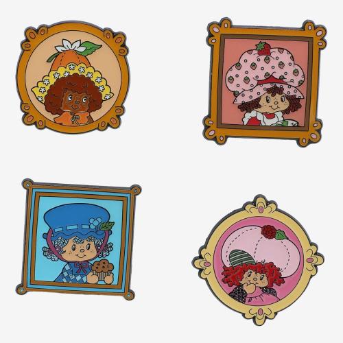 Strawberry Shortcake Characters Frame Enamel Pin Set