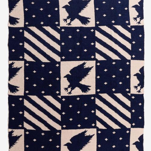 Harry Potter Ravenclaw Checkered Feather Knit Throw BoxLunch Exclusive