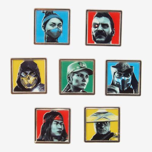 Mortal Combat Character Portrait Blind Box Enamel Pin Hot Topic Exclusive