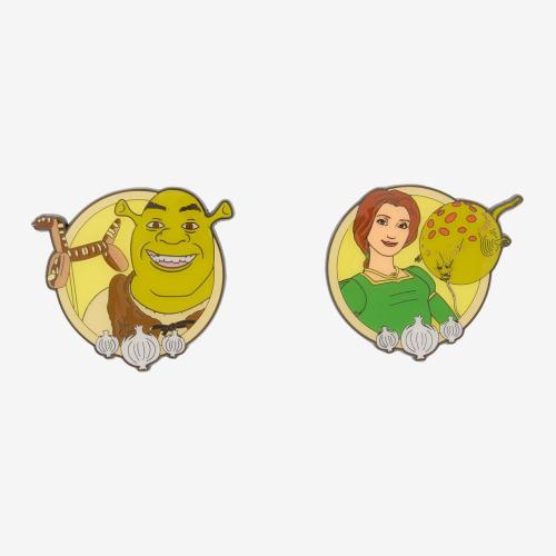 Loungefly DreamWorks Shrek Fiona & Shrek Enamel Pin Set – BoxLunch Exclusive