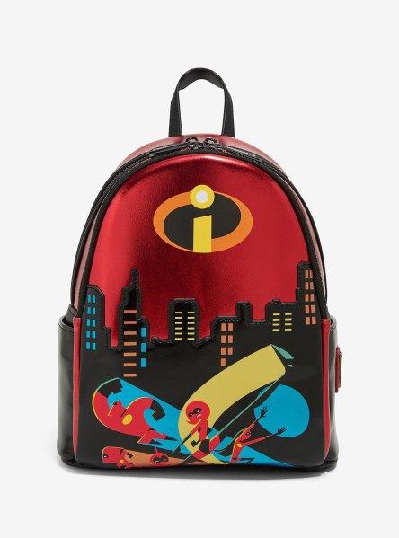 Loungefly Disney Pixar The Incredibles Family Metallic Mini Backpack BoxLunch Exclusive