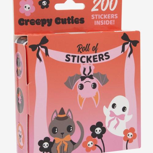 Creppy Cuties Halloween Sticker Roll