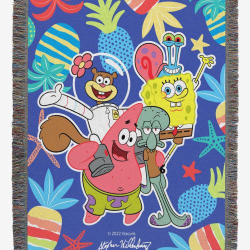 SpongeBob SquarePants Group Tapestry Throw Blanket