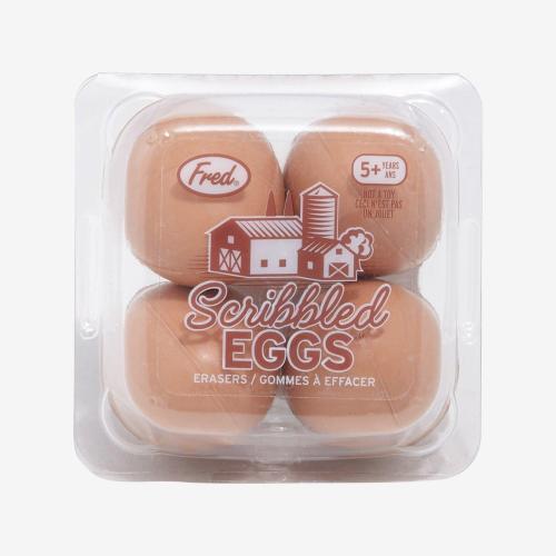 Scribbled Eggs Eraser Set