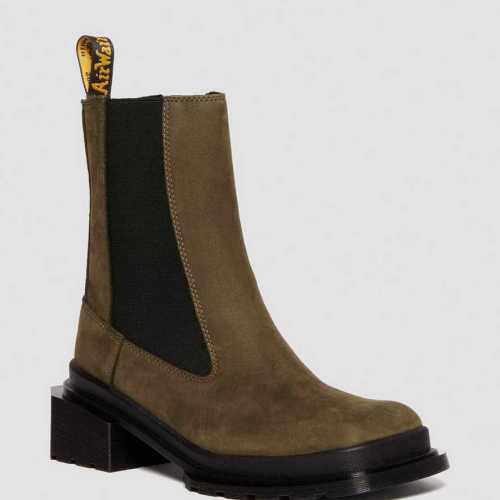 MAYBOLE CHELSEA SQUARE TOE LEATHER BOOTS