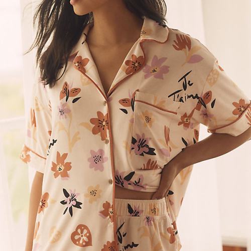 The LyreBird ModaLuxe Short Sleeve Pajama Shirt