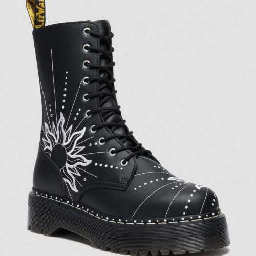 Jadon Hi Solar Flare Reclaimed Leather Platform Boots