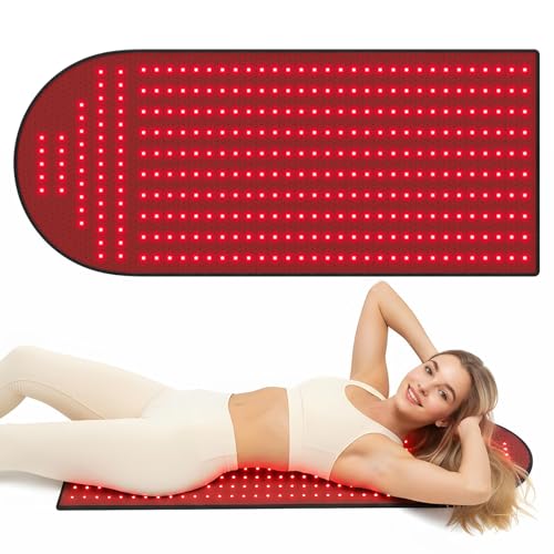 W350 Red Light Therapy Mat for Body, 36″ x 16″, 350 LEDs Dual Wavelength