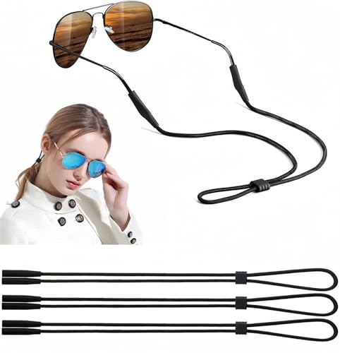 Eyeglasses Holder Strap – 3 Pcs Adjustable Eyewear String Lanyard Retainerk