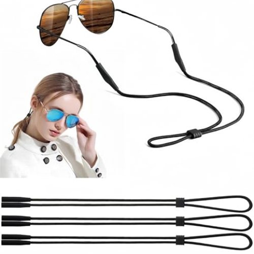 Eyeglasses Holder Strap – 3 Pcs Adjustable Eyewear String Lanyard Retainerk