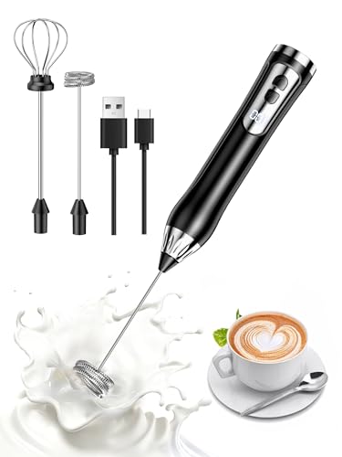 Milk Frother Handheld, Rechargeable