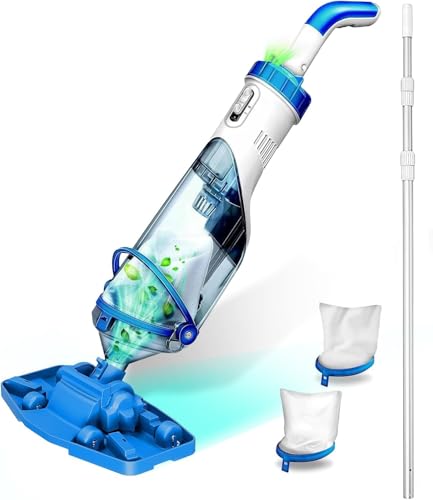Cordless Handheld Pool Vacuum with Telescopic Pole