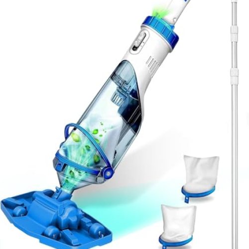 Cordless Handheld Pool Vacuum with Telescopic Pole
