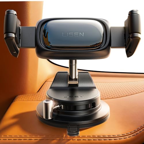 LISEN Suction Phone Mount, Auto-Adjusting, Car Dash