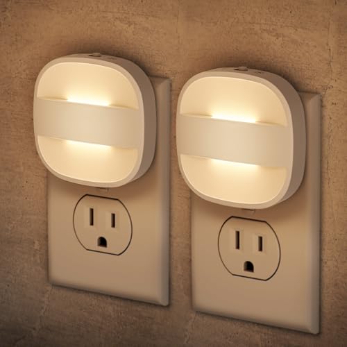 LED Night Lights Plug Into Wall, 2 Packs