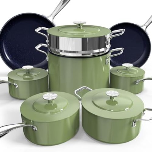 Nuwave Lux 13pc Forged Lightweight Cookware Set PFAS Free