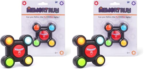 Electronic Memory Handheld Game with Lights (Pack of 2) Kids 6+, Adults