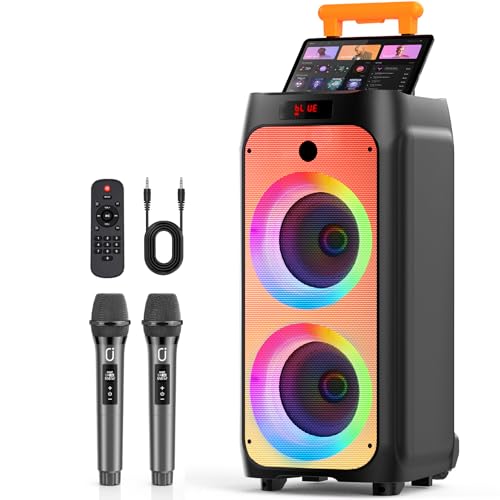 Karaoke Machine for Adults, Big Party Speaker with 500W Peak Powe