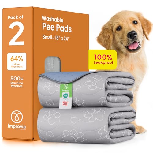 Reusable Puppy Pad – (Paws & Hearts, Small 18″x24″)