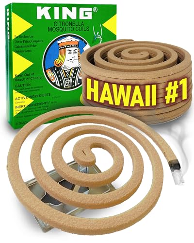 KING Mosquito Coils. Each Coil’s Scent Lasts up to 8 Hours (10 Coils)